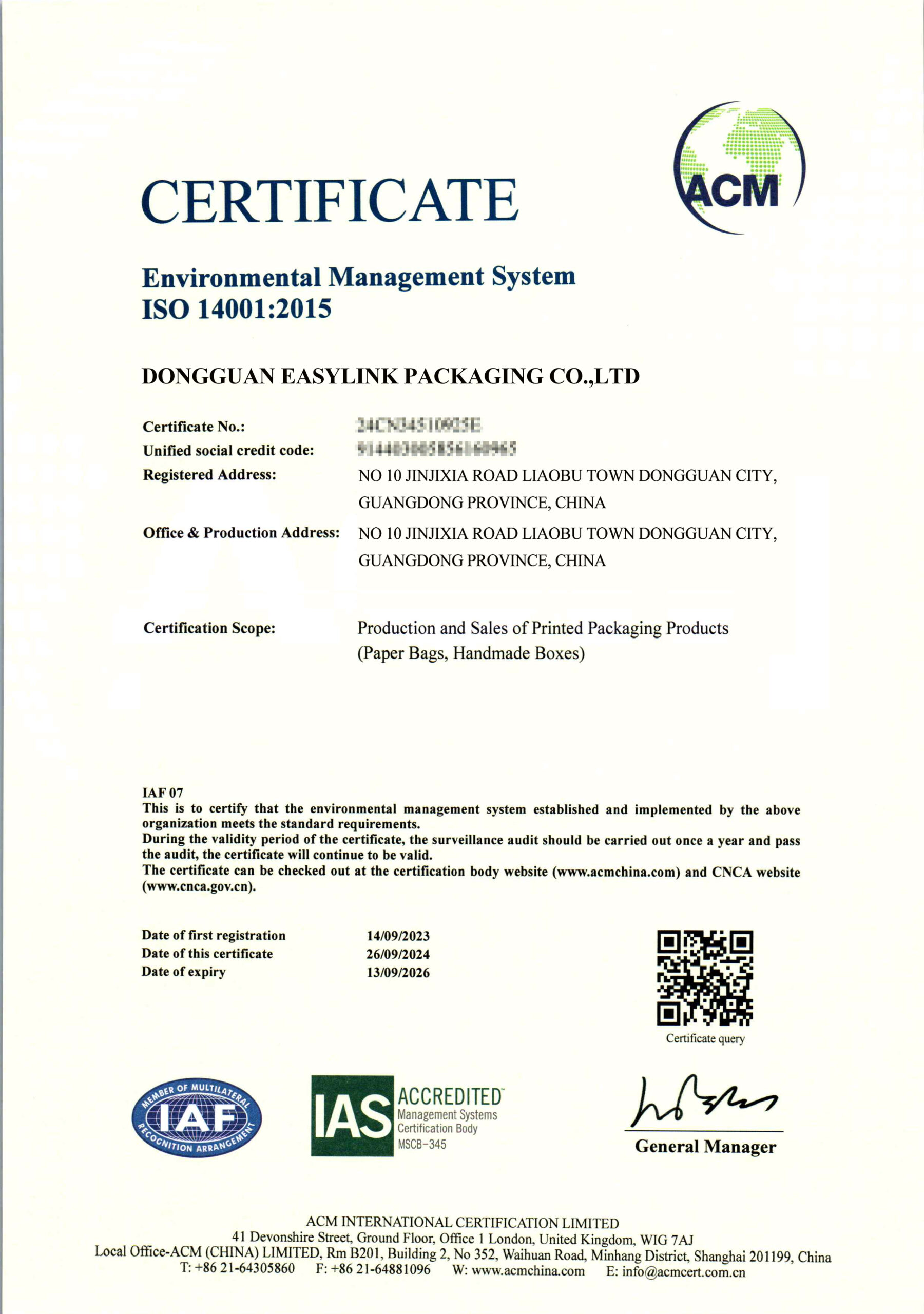 ISO14001