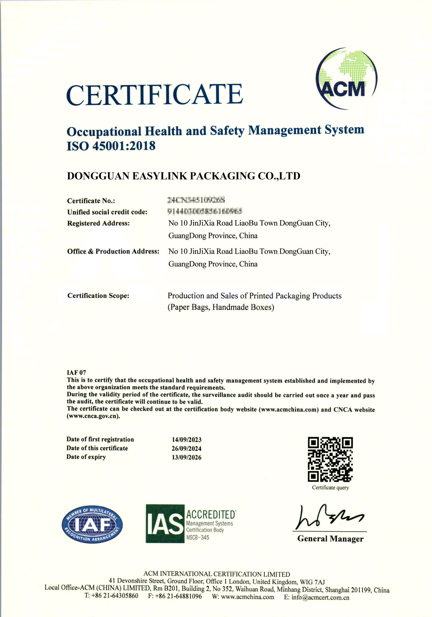 ISO45001